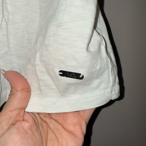 Justice White Eyelet Lace Ruffle Top Girls Size 10 Boho Cottagecore - Picture 6 of 7